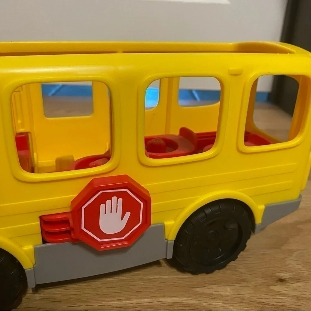 Fisher Price Little People Sit With Me School Bus Kids Toy Yellow